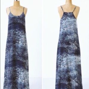 Partimi x Anthropologie Blue Maxi Dress